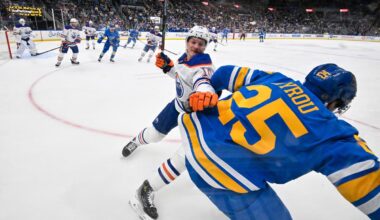 Oilers cough up two goal lead, end road trip with 3-2 overtime loss to Blues: Recap, Reaction and Highlights