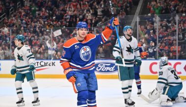 Five goalscorers find pot of gold as Oilers beat Sharks 5-3: Recap, Reaction and Highlights