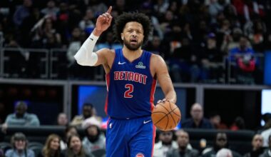 Pistons' Cade Cunningham exits vs. Wizards with back spasms