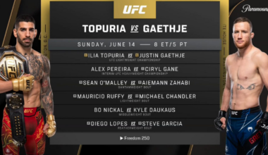 UFC White House fight card