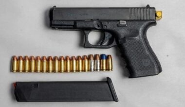 Peel Regional Police officers conducting a traffic stop in Mississauga.