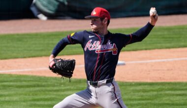 Braves LHP Joey Wentz leaves spring game after awkward step covering first base
