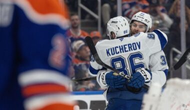 Kucherov shines for Lightning with four points in win over Oilers