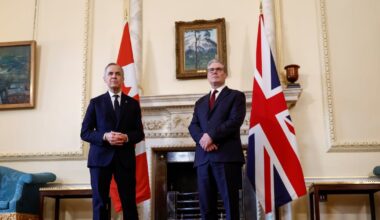 Carney, Starmer share ‘deep concern’ over Iran war as conflict disrupts shipping routes - CTV News