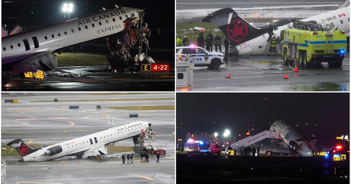 Passengers helped each other escape when Air Canada jet crashed at New York’s LaGuardia. Follow for live updates. - CTV News