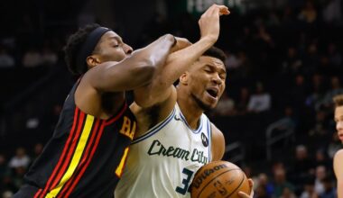 Atlanta Hawks beat slumping Milwaukee Bucks to win 5th straight and climb above .500