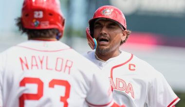 Naylor brothers’ defense, Caissie’s 2-run HR lead Canada over Colombia