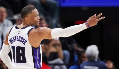 Russell Westbrook has triple-double in Sacramento Kings’ win as Los Angeles Clippers lose Kawhi Leonard to sprained ankle