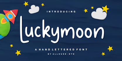 Allouse Studio created Luckymoon font.