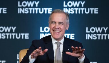 Mark Carney drops f-word in fireside chat