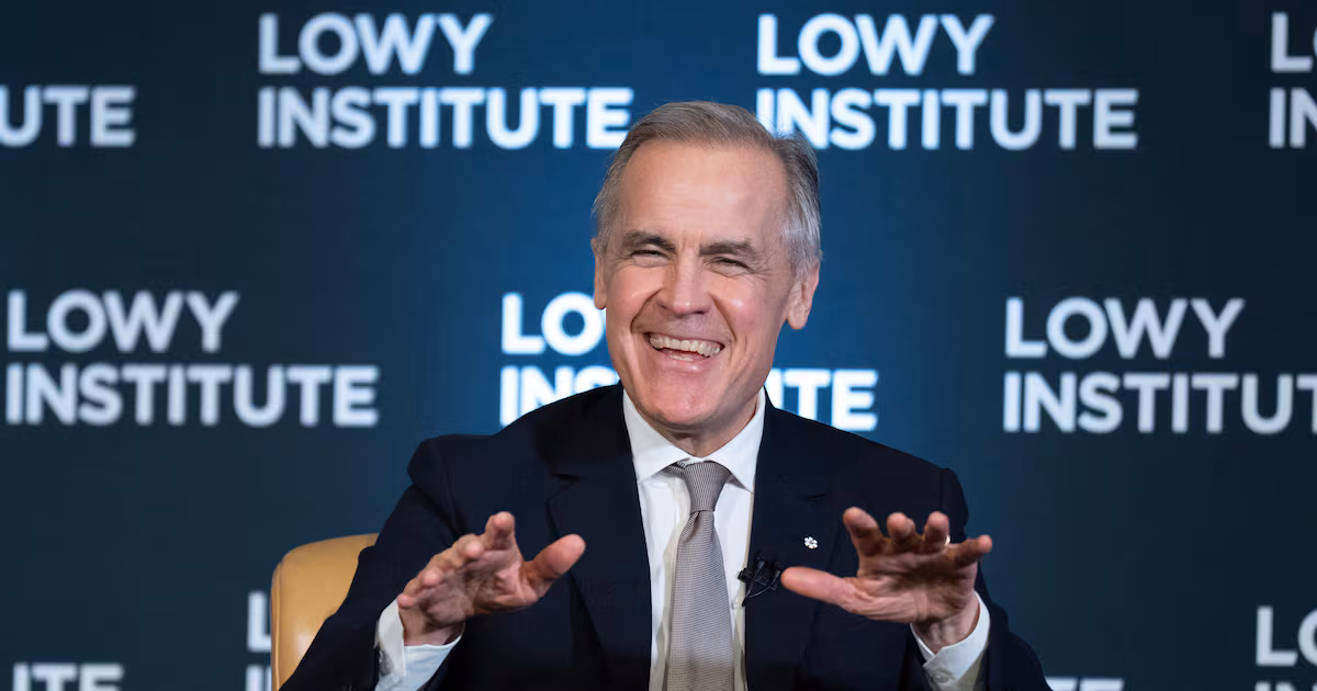 Mark Carney drops f-word in fireside chat