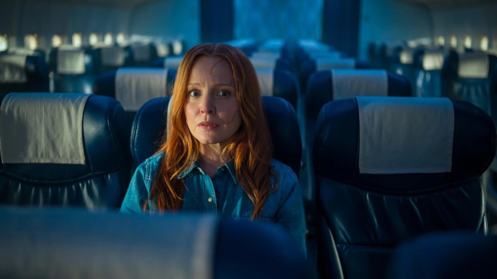 Van sitting on the plane after dying in Yellowjackets Season 3