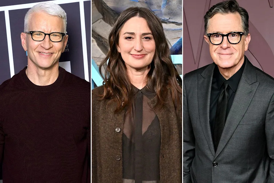 Anderson Cooper, Sara Bareilles and Stephen ColbertCredit: Charles Sykes/Bravo via Getty; Axelle/Bauer-Griffin/FilmMagic; Jamie McCarthy/Getty