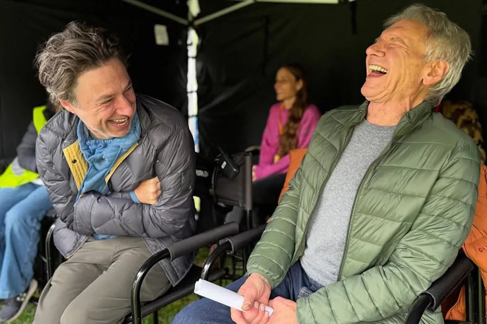 Zach Braff and Harrison Ford laughingCredit: Zach Braff/Instagram