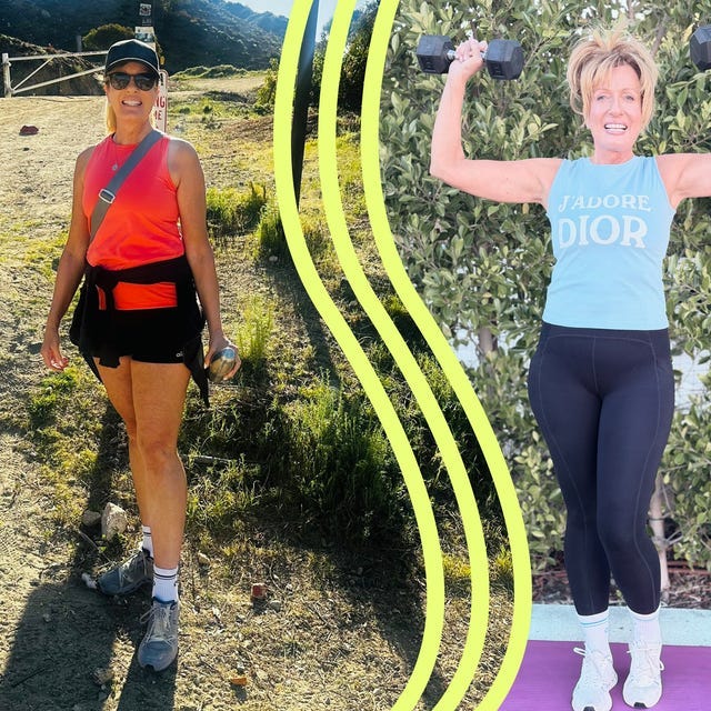 Two fitness activities displayed side by side.