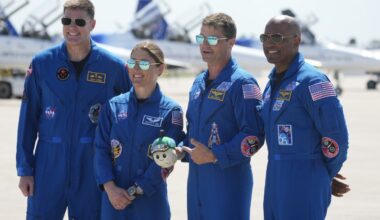 Artemis II astronauts arrive at Florida launch site for first moon trip in 53 years