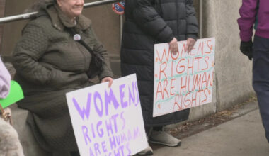 Women, allies unite for International Women's Day rally in Toronto