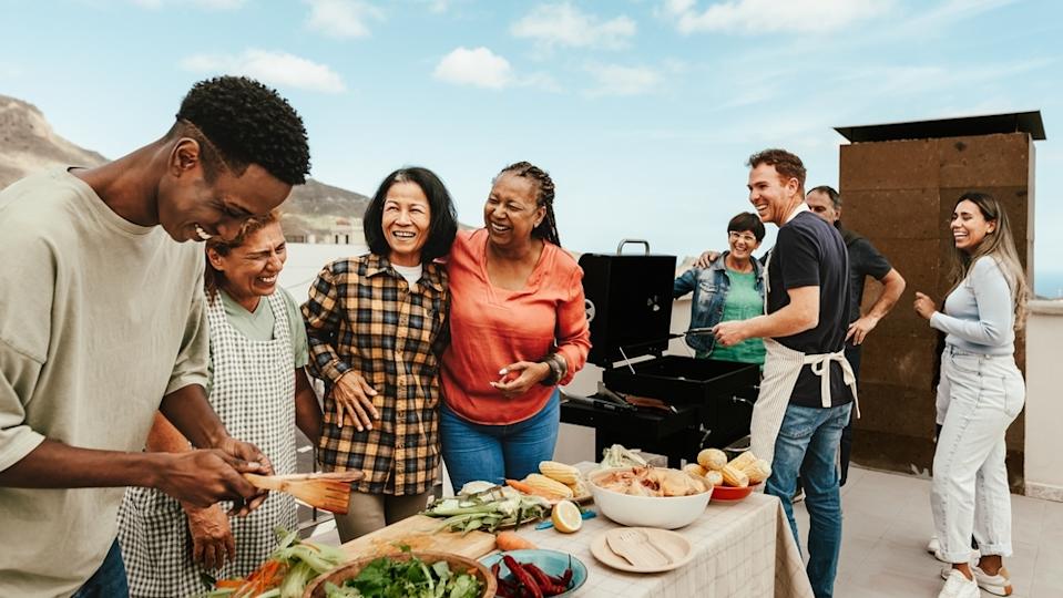 Multigenerational family gathering