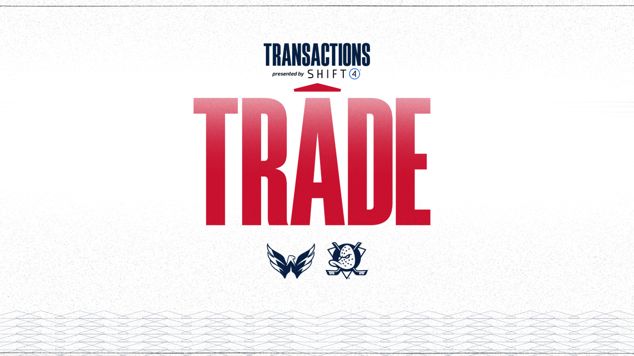 Capitals Acquire a Conditional First-Round Pick in Either 2026 or 2027 and a 2027 Third-Round Pick from Anaheim for John Carlson