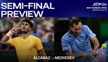 Carlos Alcaraz beat Daniil Medvedev in consecutive Indian Wells finals in 2023-24.