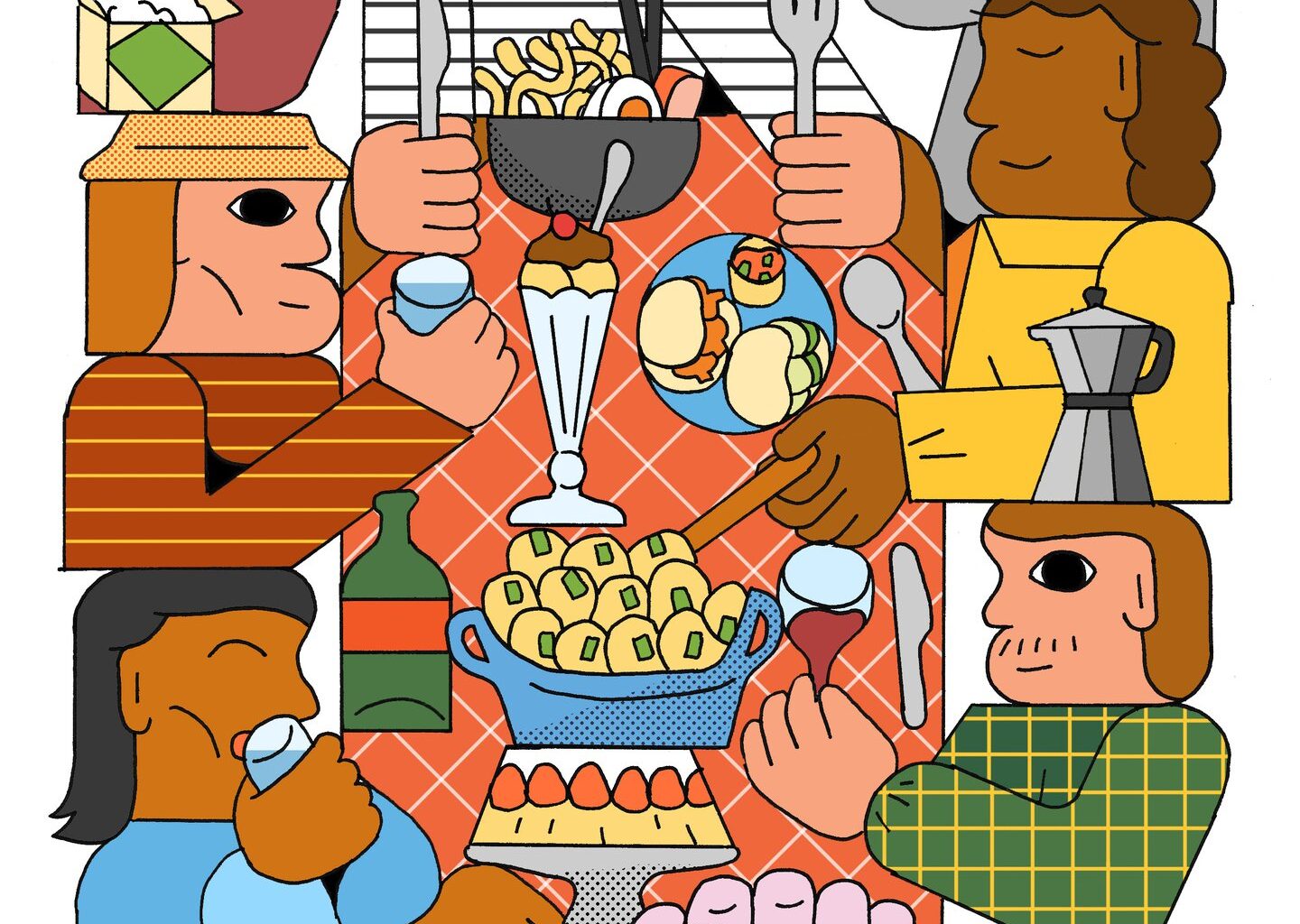 Alex Ram’s blocky characters are an ode to spending quality time with yourself and others