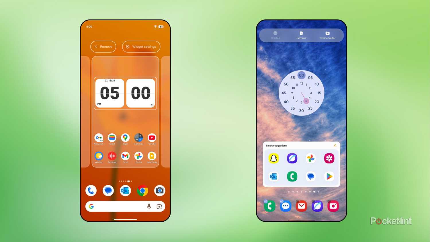 Android home screen management