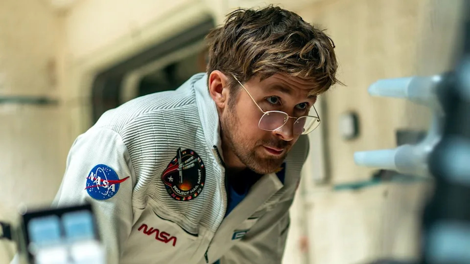  Ryan Gosling in a NASA suit in Project Hail Mary. 