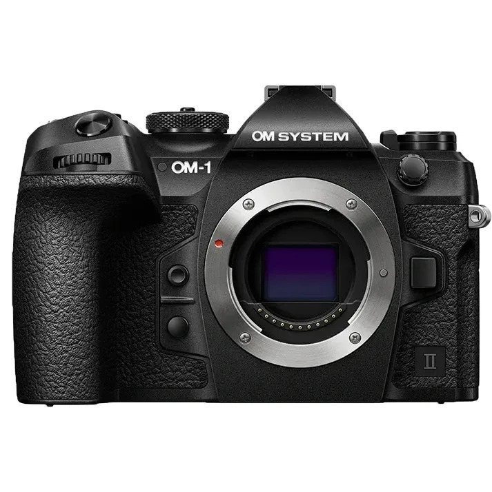 OM System OM-1 Mark II against a white background