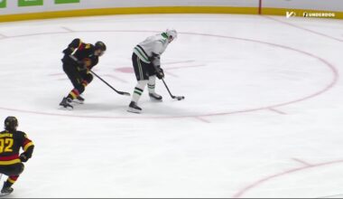Lian Bichsel with a Goal vs. Vancouver Canucks