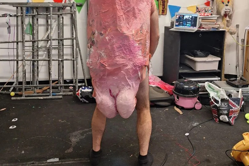 The papier mache bum that couldn't be shown on ITV