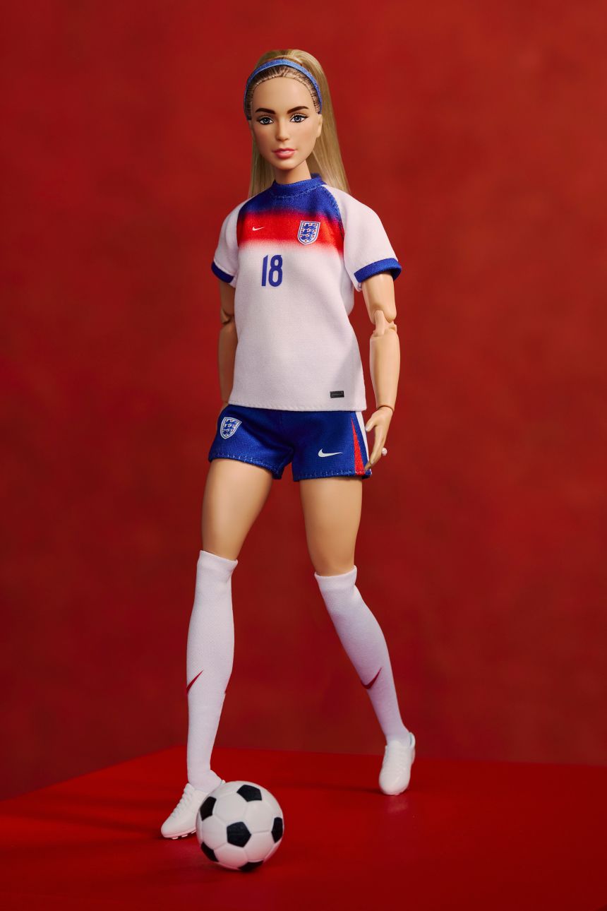 The Chloe Kelly doll, wearing the 2025 England Lionesses kit designed by Nike, is part of Barbie-owner Mattel's ambitions to expand from a singular view of beauty.