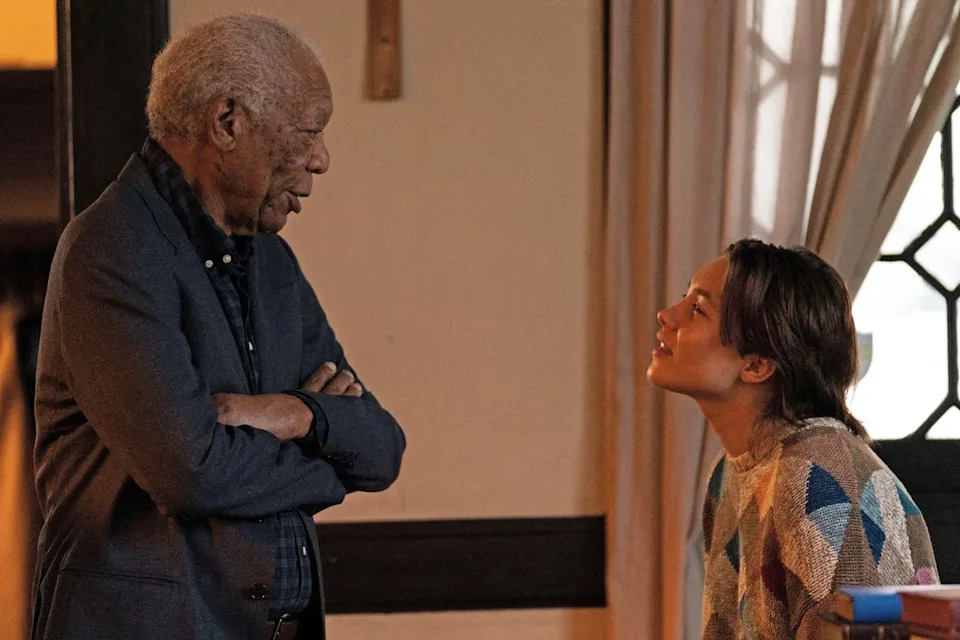 Morgan Freeman and Florence Pugh in 'A Good Person'Credit: Killer Films/Metro-Goldwyn-Mayer/Alamy