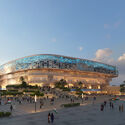 Indoor Arena. Image Courtesy of BDP BDP, Cox Architecture, and Collage Design Unveil a Sports District Around the World's Largest Stadium in India - Image 2 of 5