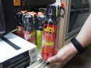 Bear spray is seen in a store in Canada in this file photo.