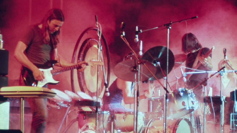 Pink Floyd onstage in 1973
