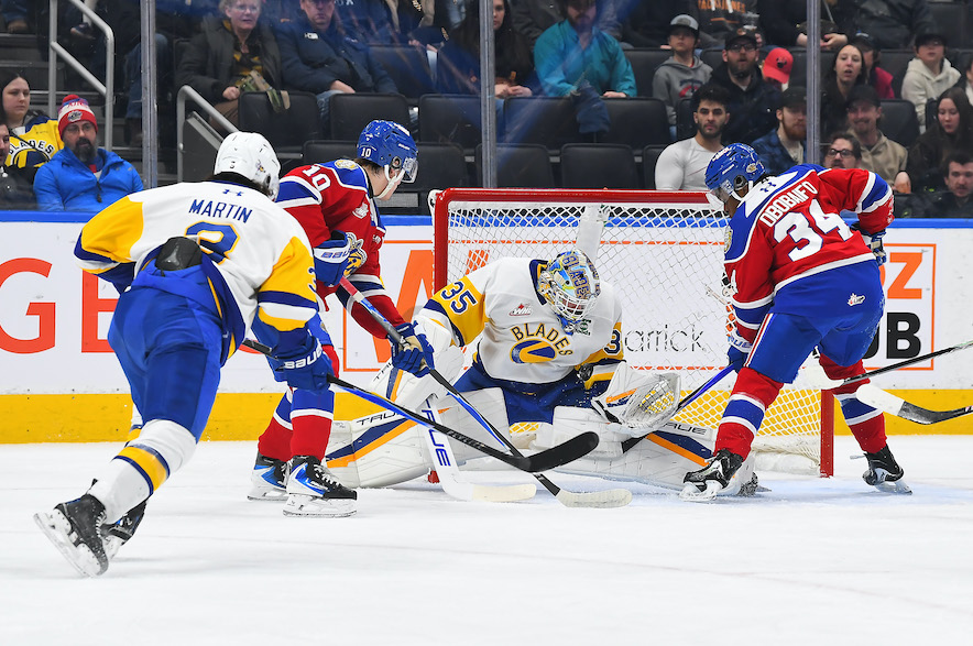 Saskatoon Blades skate to Game 1 road victory over Edmonton Oil Kings
