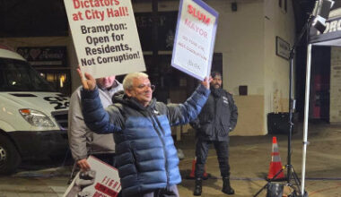 Brampton resident protesting against alleged ‘corruption’ under Mayor Patrick Brown says arrest violated his Charter rights