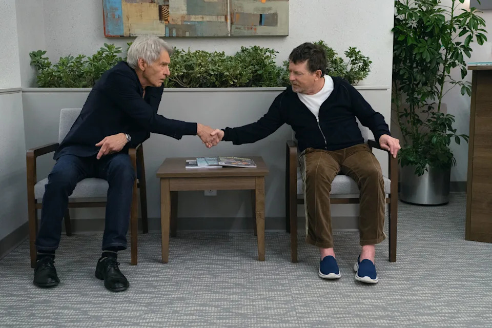 Harrison Ford and Michael J. Fox in 