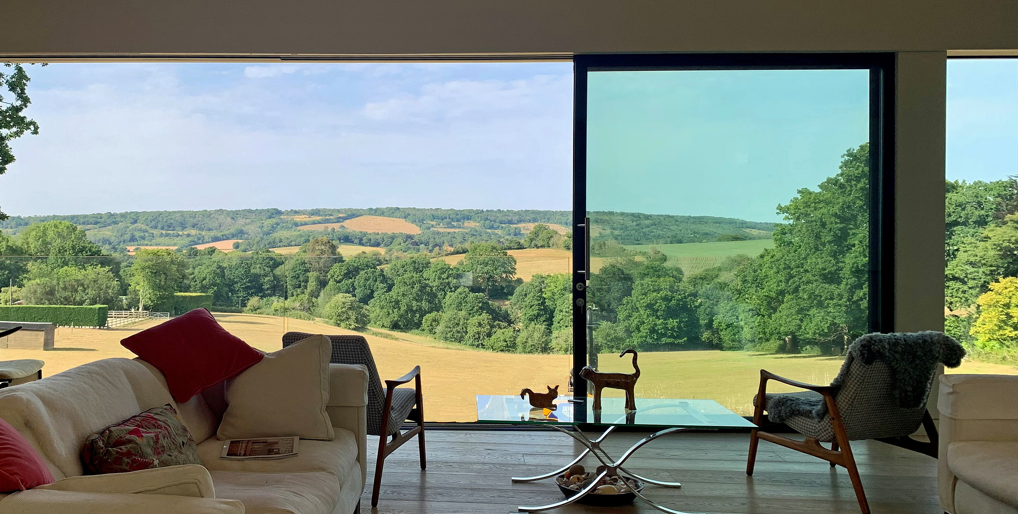 A panoramic view from the main living space