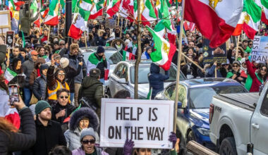 Thousands rally in Montreal to cheer blows on Iran's leadership after U.S.-Israel strikes