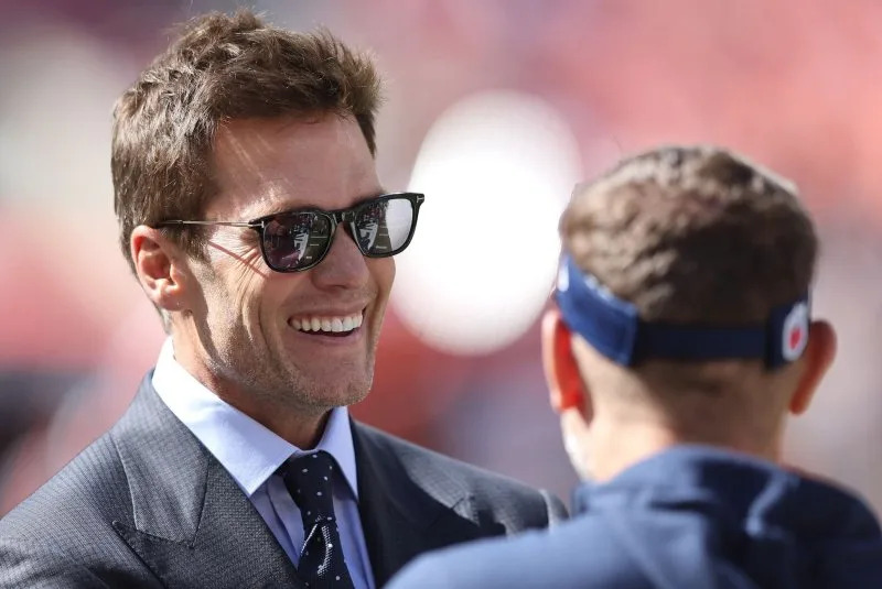 Former NFL quarterback Tom Brady (L) holds several all-time records, including for victories and Super Bowl titles. File Photo by Aaron Josefczyk/UPI