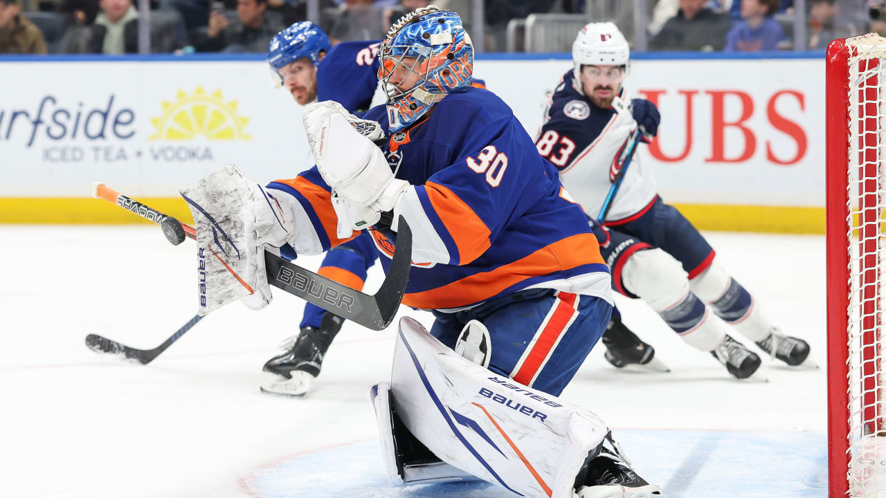 Islanders get shutout in pivotal Metro game, end Blue Jackets' 12-game point streak