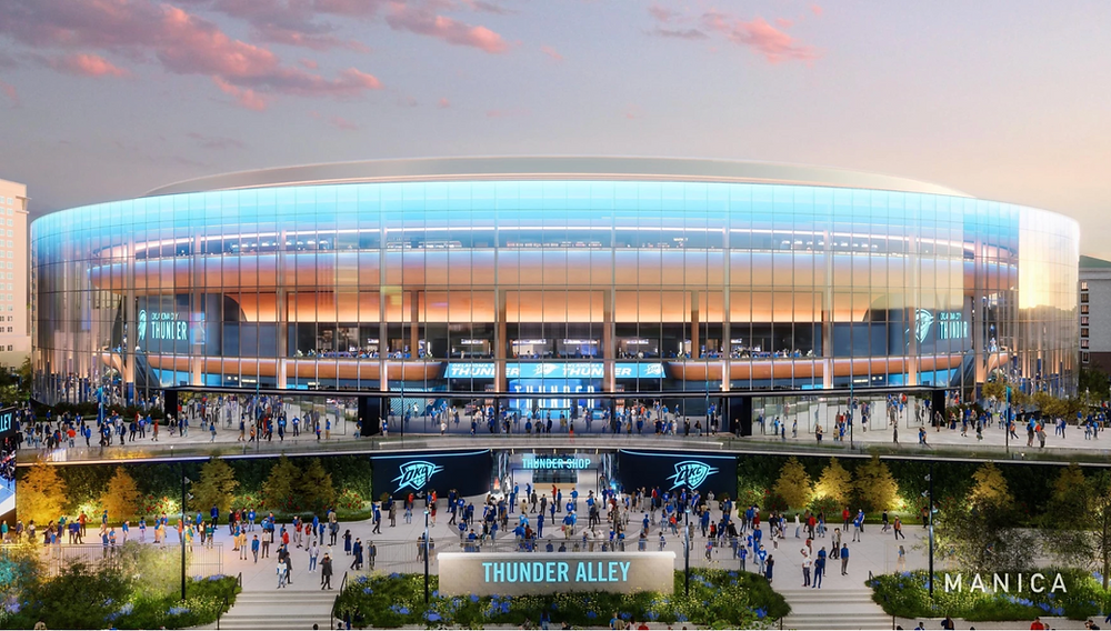 OKC Thunder Announce Continental Coliseum as Name for New Arena Opening in 2028