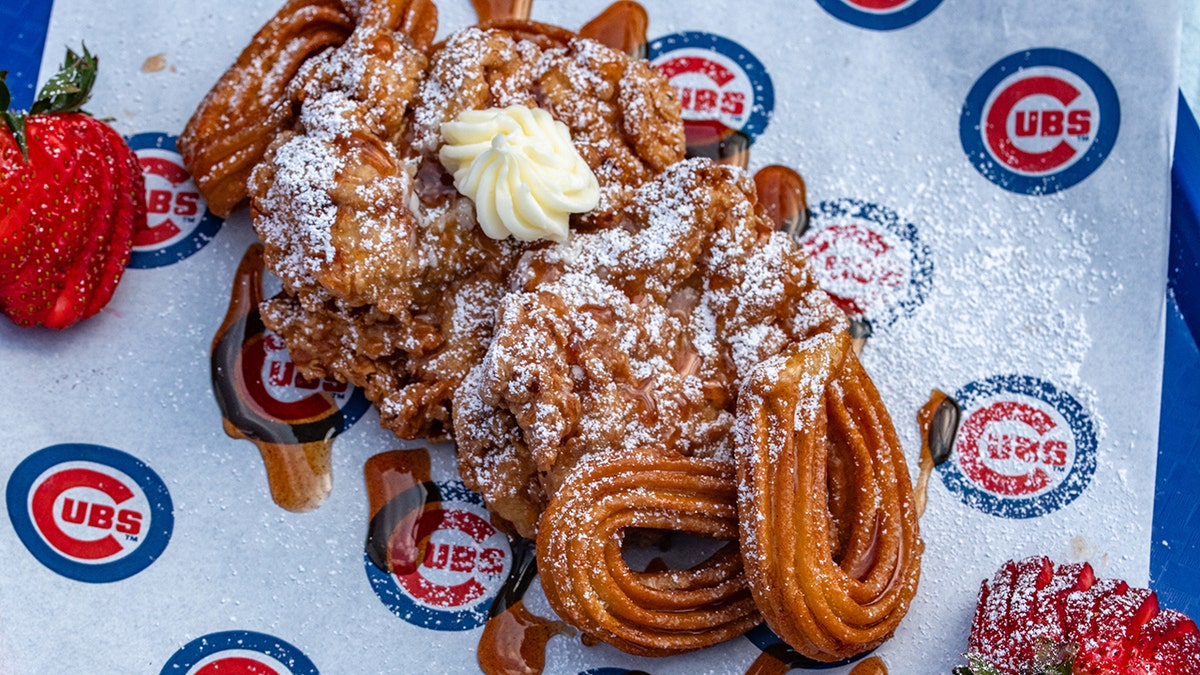 Chicken and churros at Chicago Cubs' Wrigley Field.