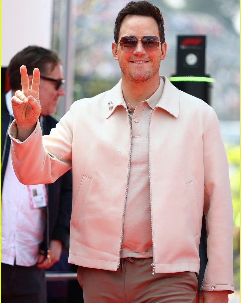 chris pratt jack black anya taylor joy attend f1 japanese grand prix 255302526