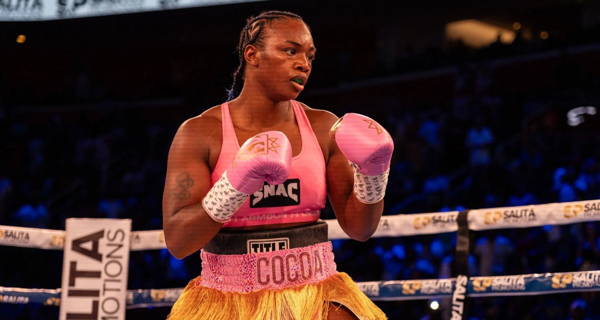 Claressa Shields Chastizes Shannon Sharpe To His Face After Saying She'd Lose To Rolly Romero