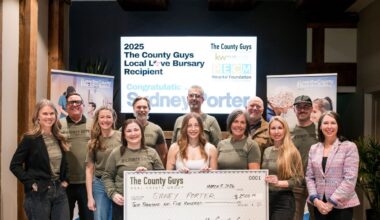 Sydney Porter named recipient of “The County Guys Local Love Bursary”