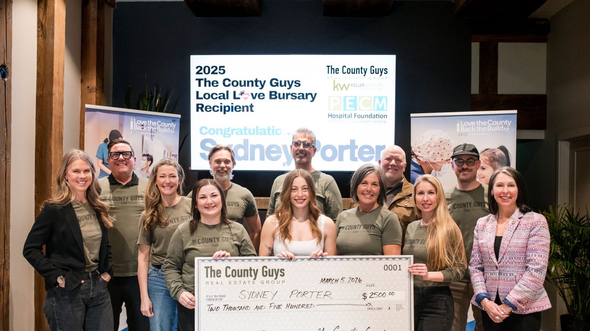 Sydney Porter named recipient of “The County Guys Local Love Bursary”