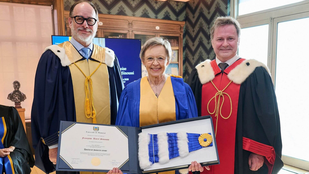 UdeM honours Françoise Barré-Sinoussi, co-discoverer of HIV