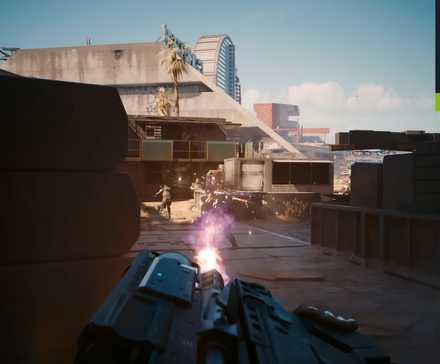 Cyberpunk with DLSS 4.5 Super Resolution and Dynamic Frame Generation on 